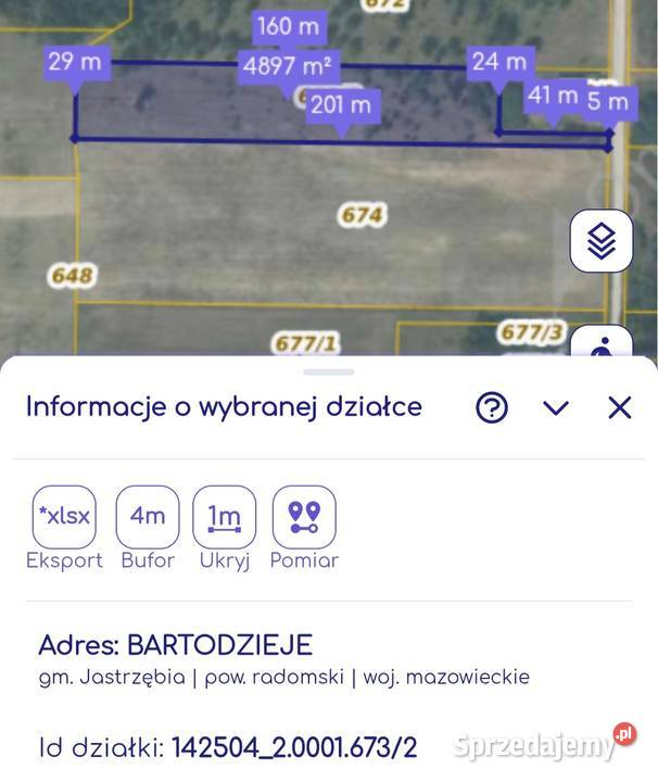 Działka budowlana Bartodzieje