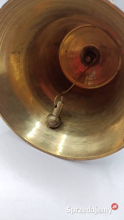 Duży dzwonek z pięknymi reliefami żółty kolor lubelskie