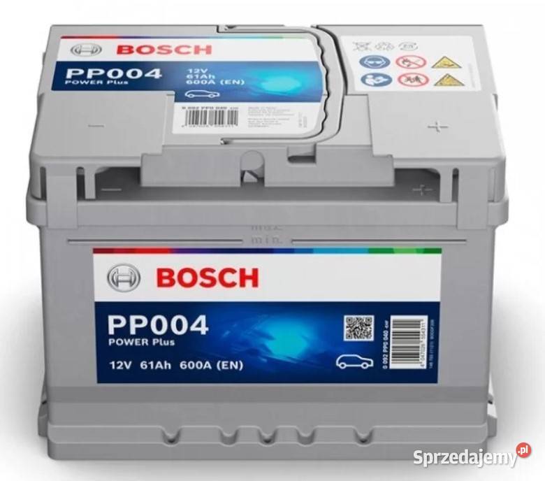 Akumulator Bosch 61Ah 600A EN PP004 PRAWY PLUS Akumulatory Wałbrzych