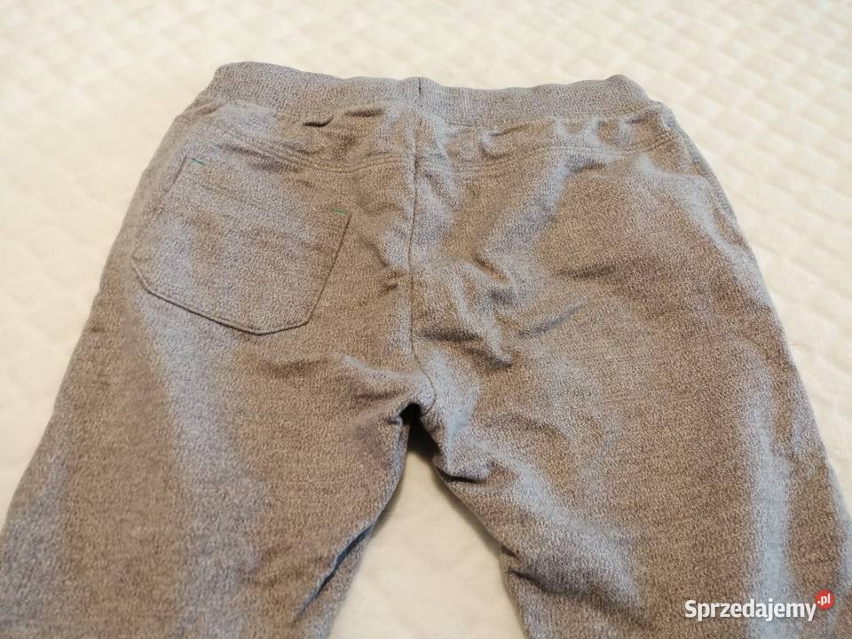 Spodnie dresowe buźki szare 98 Smyk Odzież Rozmiar 98 Czeladź