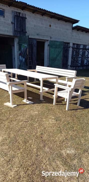 Drewniane meble ogrodowe drewno mazowieckie Żeleźniki