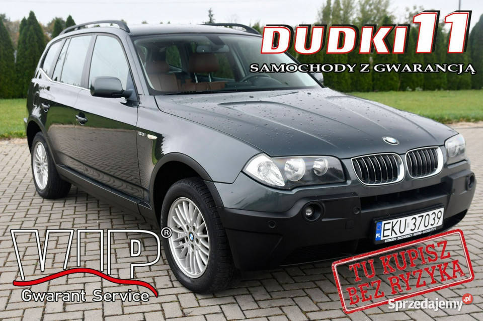 BMW X3 2,5benz DUDKI11 Skóry,Klimatronic 2 str.4x4.Navi.Parktronic,Hak.OKA…