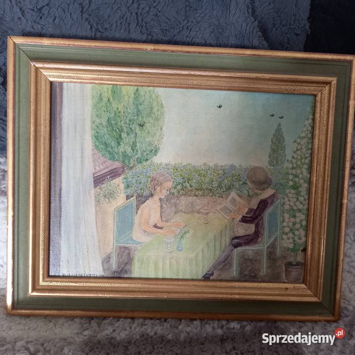 Obraz olejny Elizabeth Luster z 1979r Gorzów Wielkopolski