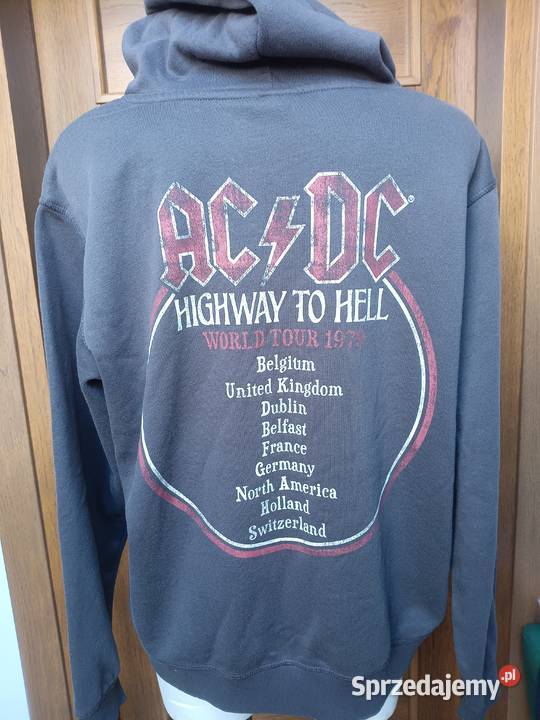 Bluza z kapturem acdc live world tour 1979 hm Rozmiar L małopolskie Zbylitowska Góra