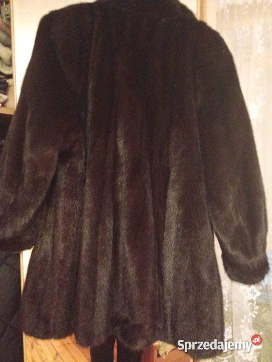Futro z norek czarne Zimowa  Janów Lubelski sprzedam