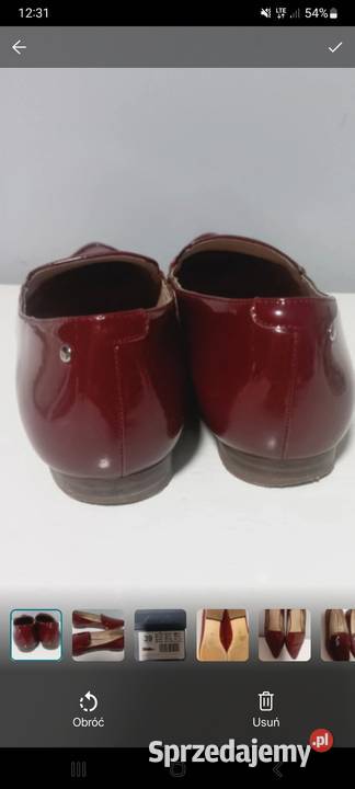 Baleriny 39 skóra naturalna lakierowana Sergio pomorskie Gdańsk