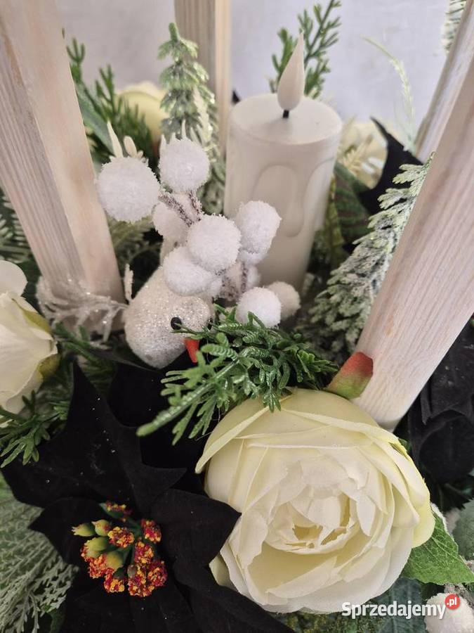 Stroik świąteczny dekoracja na cmntarz wielkopolskie