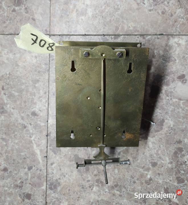 708 Mechanizm zegara linkowego żyłkowego chodzik Antyki Tczew