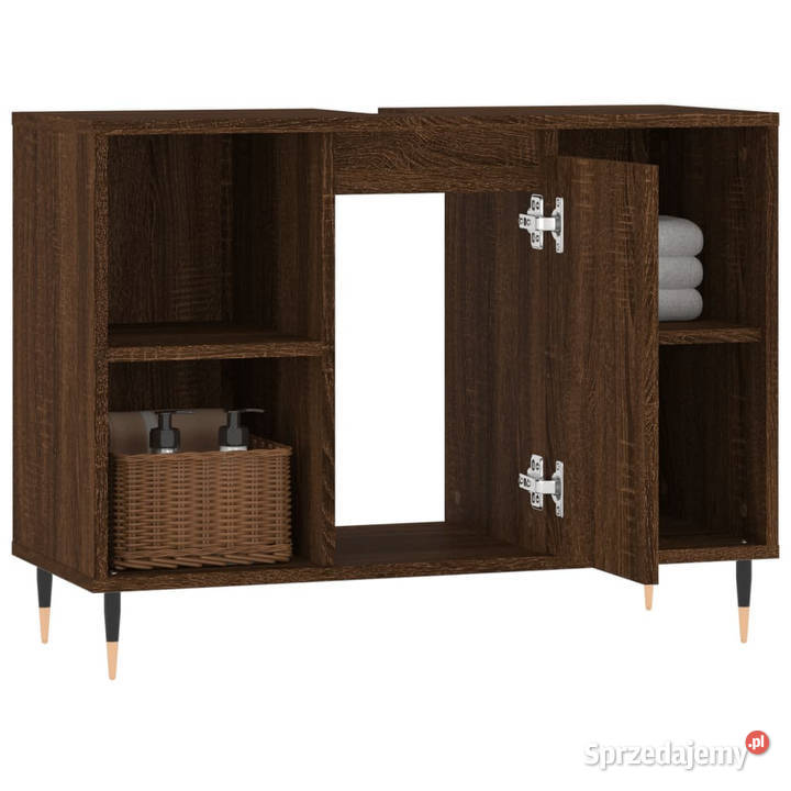 Szafka łazienkowa brązowy dąb 80x33x60 WM831627 Warszawa