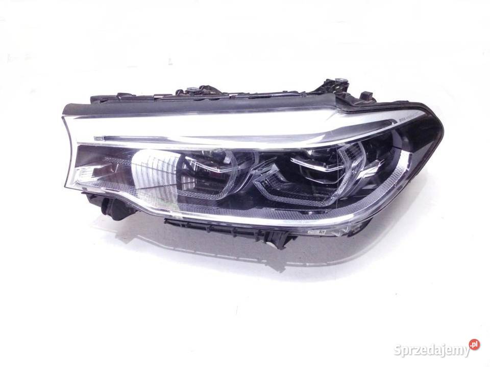 Lampa reflektor lewy przód BMW 5 G30 G31 Lampy przednie Biała Nyska