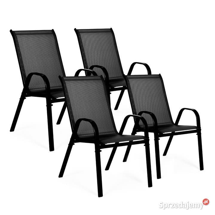 Zestaw komplet 4 krzeseł ogrodowych na taras Smogorzów