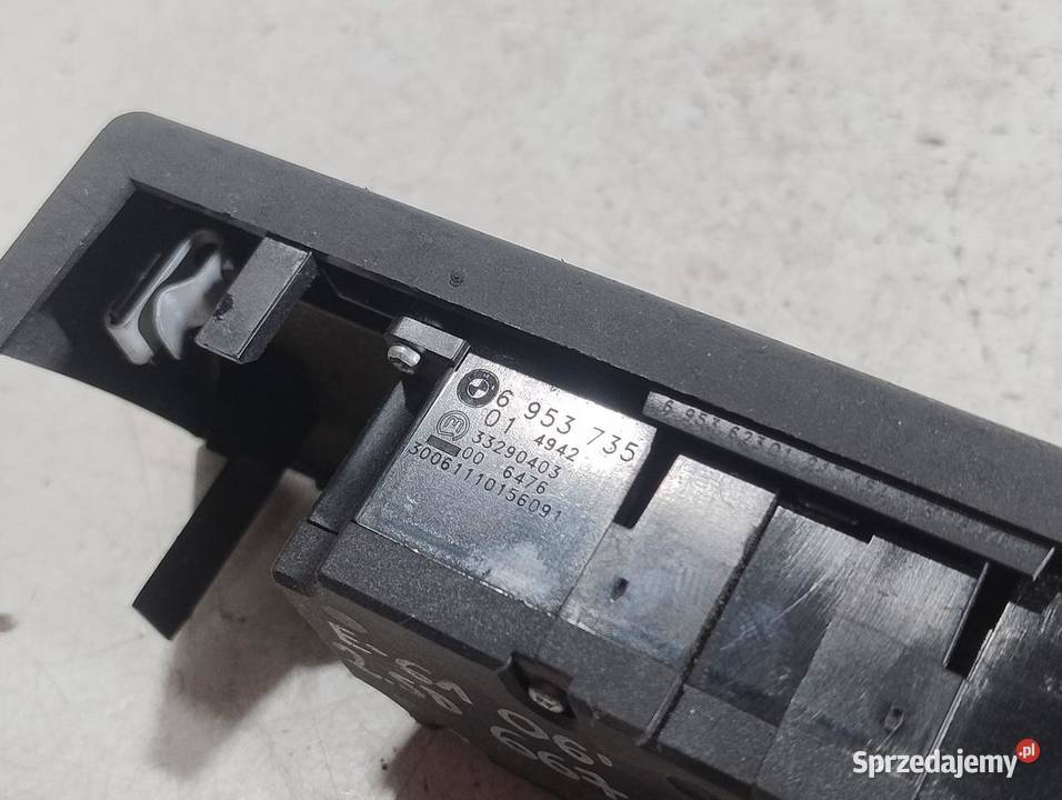 PANEL WŁĄCZNIK ŚWIATEŁ BMW E61 6953735 33290403 Panele sterowania, przełączniki