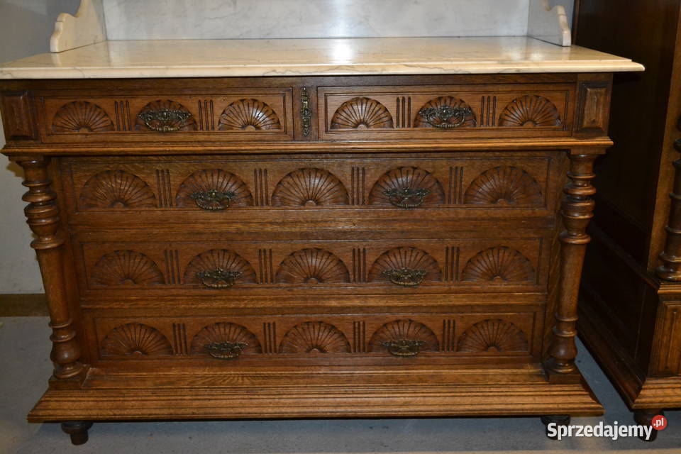 toaletka neorenesansowa 1900 dąb sprzedam