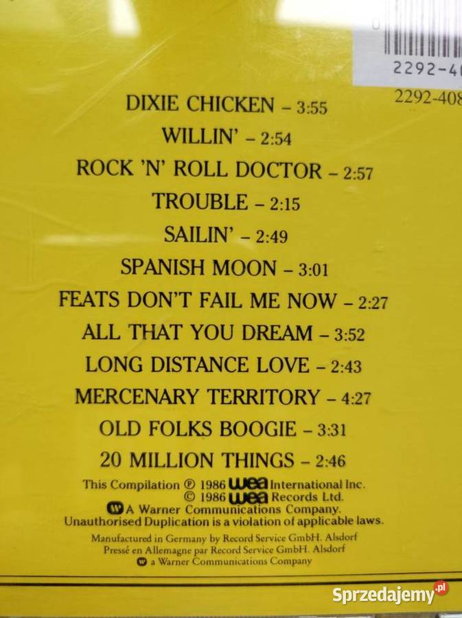 as time goes by the best of little feat 1986 Kielce sprzedam
