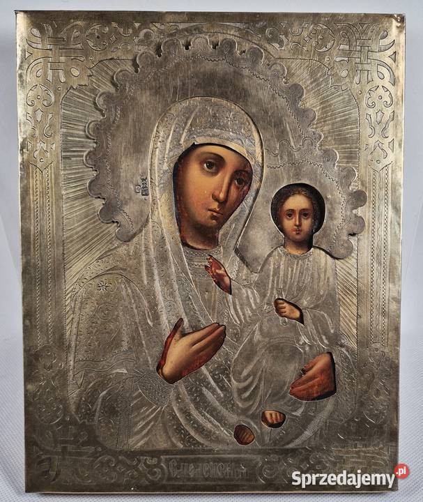 Ikona Matka Boża Smoleńska srebro 0469