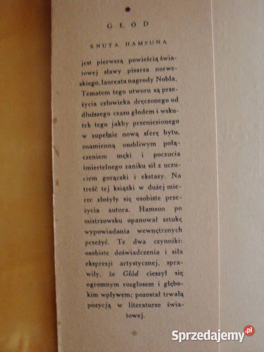 knut hamsun glod