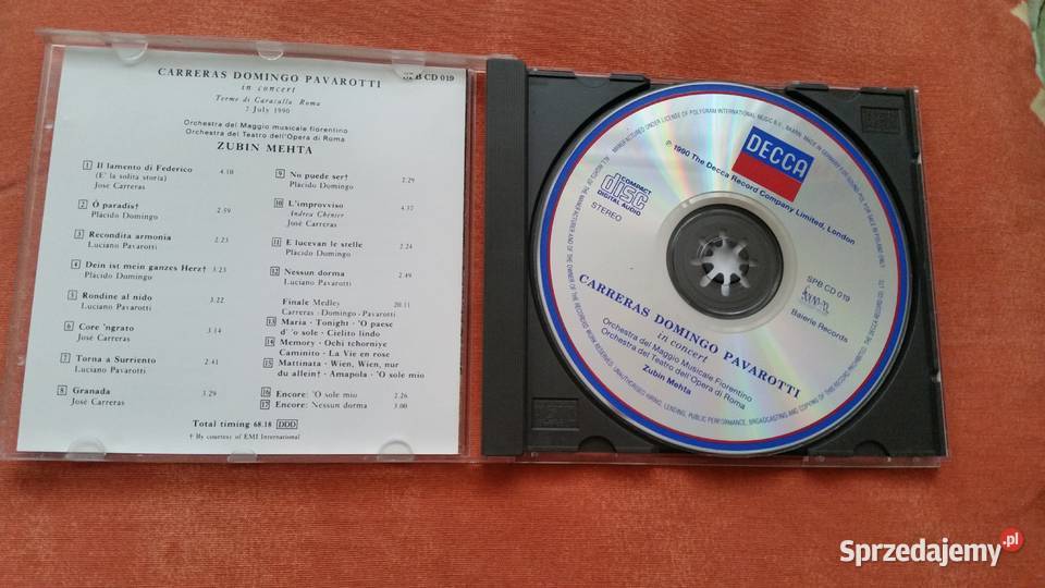 CARRERAS DOMINGO PAVAROTTI in concert MEHTA Puławy