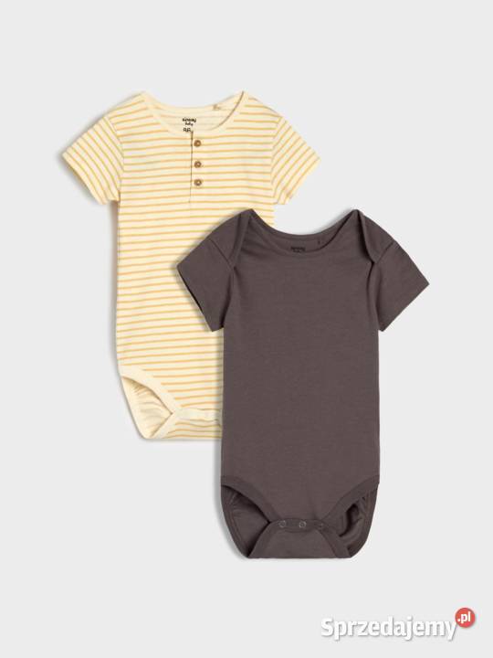 Body niemowlęce Sinsay 56 bawełna komplet 2 pack zachodniopomorskie