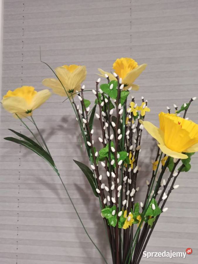 Sztuczne gałązki bazi i żonkile bazie żonkil Dekoracje i ozdoby Warszawa