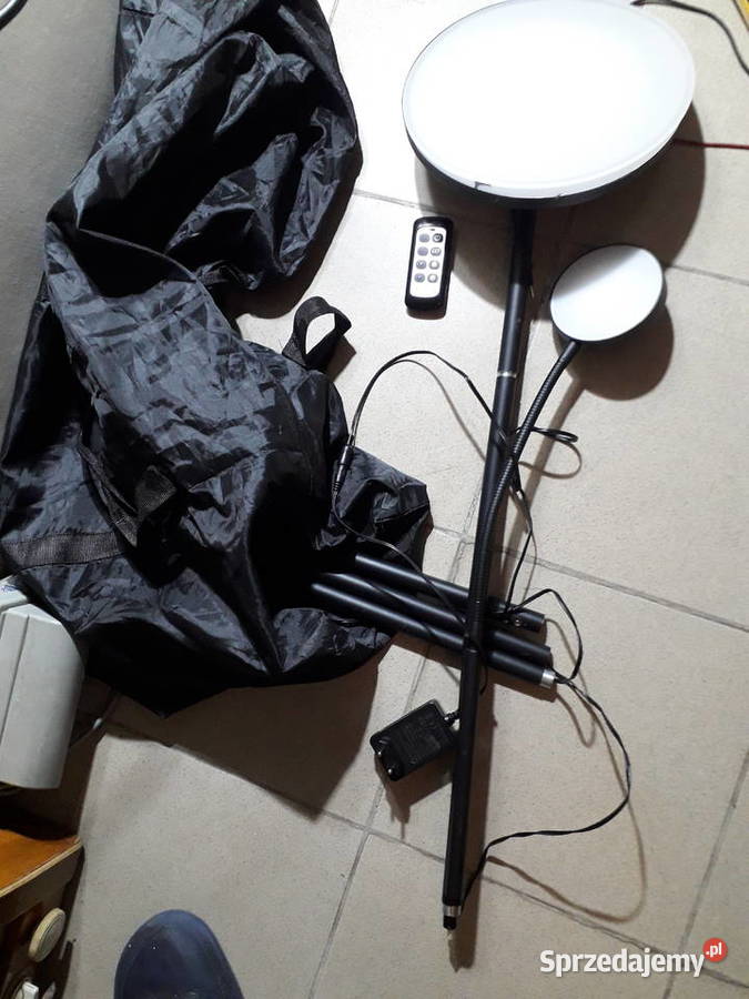 Lampa podłogowa LED z pilotem podwójna do mazowieckie Warszawa