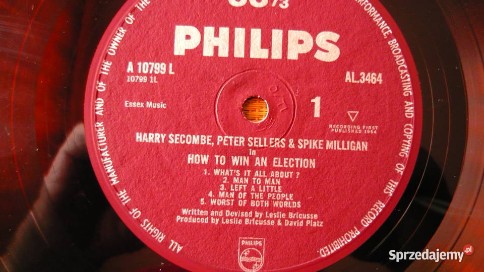 Płyta winylowa Harry SecombePeter Sellers 1 płyta śląskie Myszków