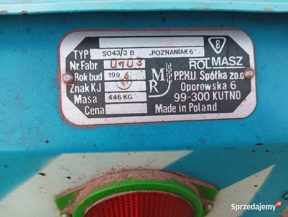 Siewnik zbożowy poznaniak rolmasz agromasz nieuszkodzony Gniewoszów