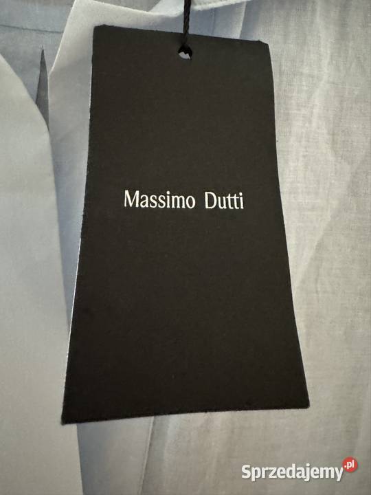 Bluzka damska XS błękitna Massimo Dutti bawełna Inny materiał Częstochowa
