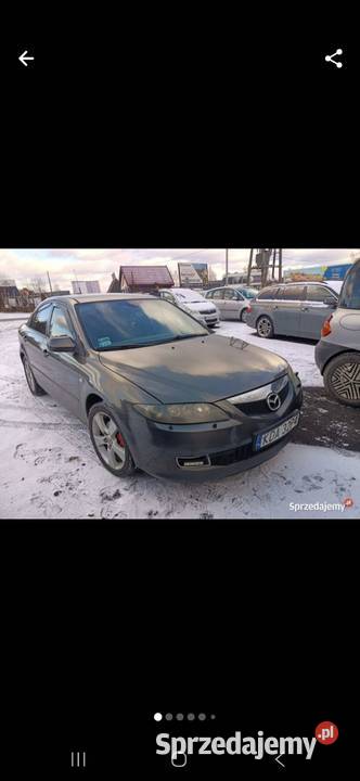 Mazda 6 20td 143 07r Rok produkcji 2007 Samochody osobowe Nowy Sącz