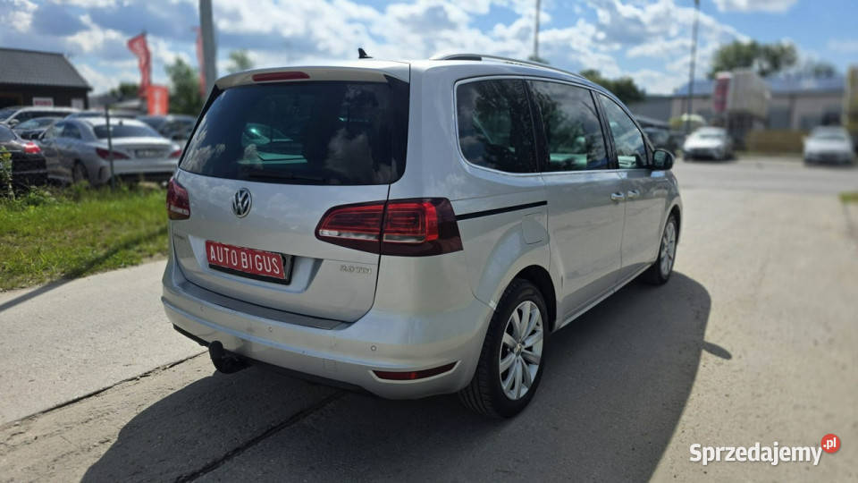 Volkswagen Sharan Highline Duża Navi ledy elektryczne lusterka Lębork