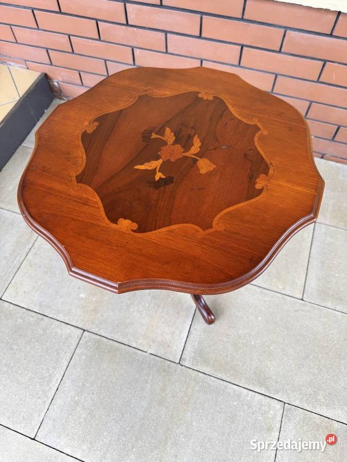 Stolik kawowy włoski stylowy intarsja ława stół Garwolin