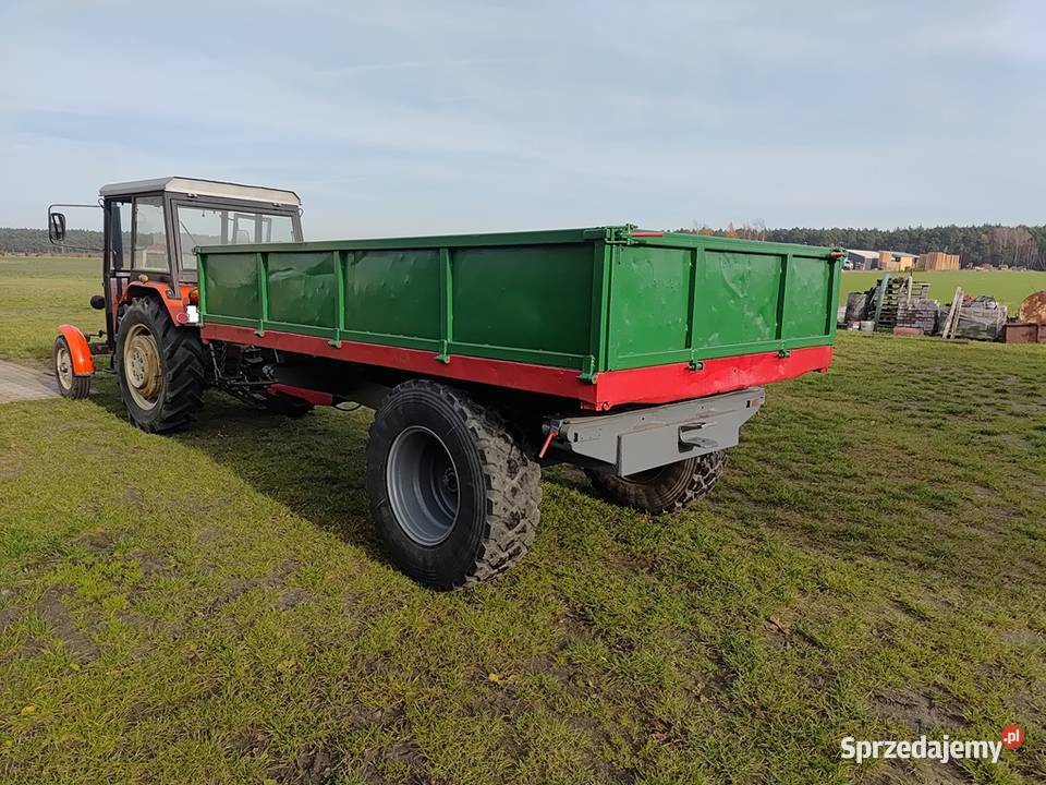 Przyczepa rolnicza jednoosiowa wywrotka i nieuszkodzony
