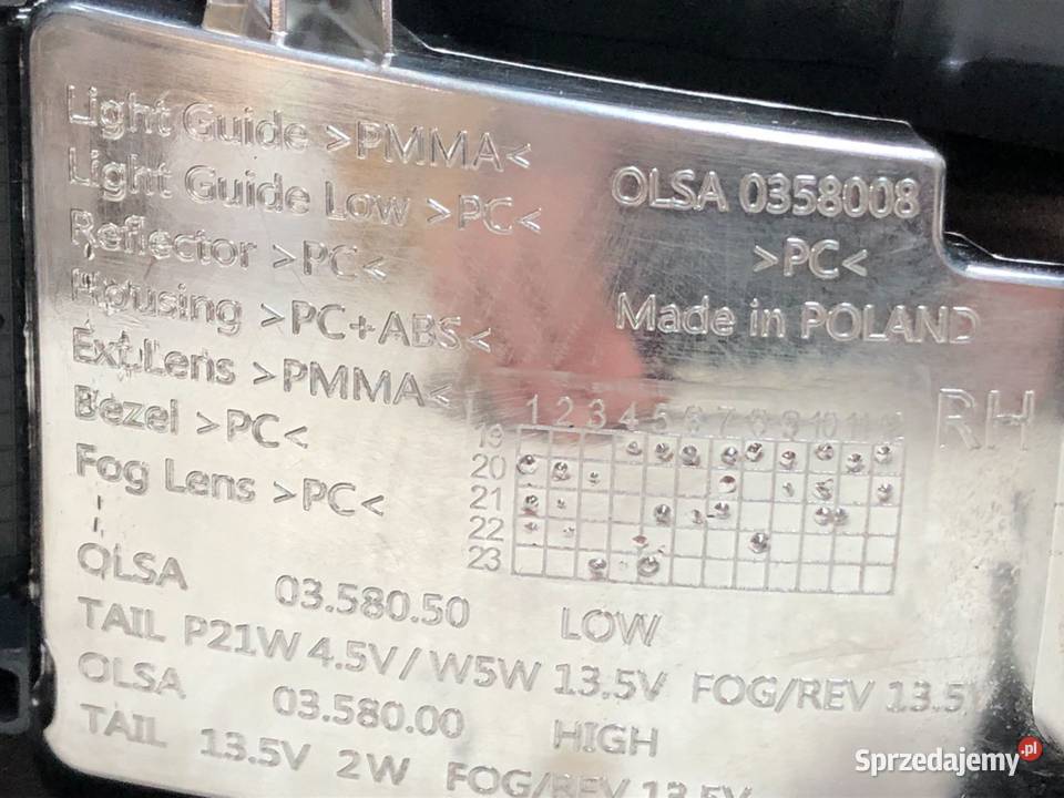 BMW X1 F48 062015092022 Lampa tylna prawa Skarżysko-Kamienna