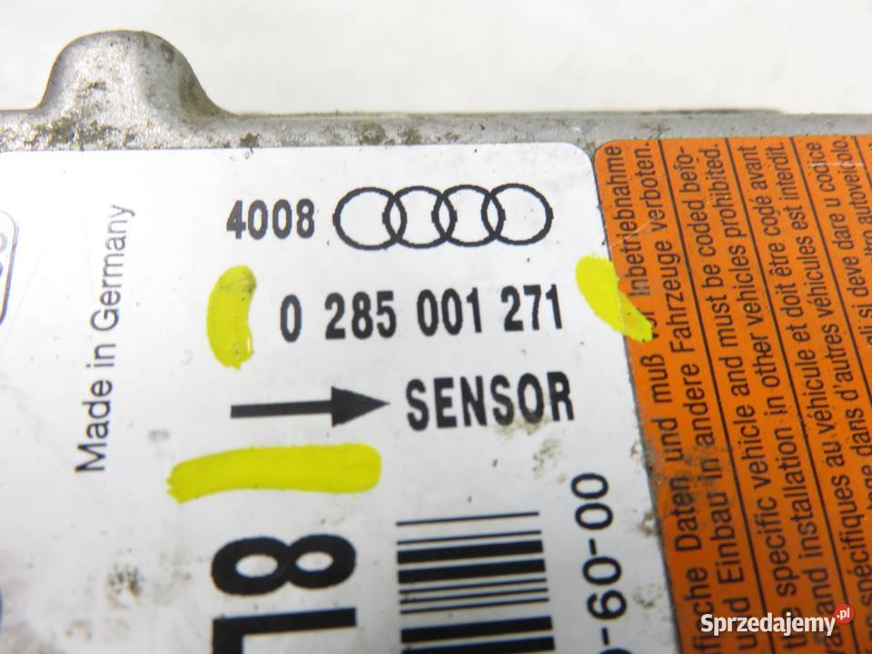MODUŁ AIRBAG AUDI A3 8L1 8L0959655K 0285001271 małopolskie