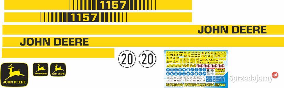 Naklejki John Deere 1157 i inne modele super Bydgoszcz