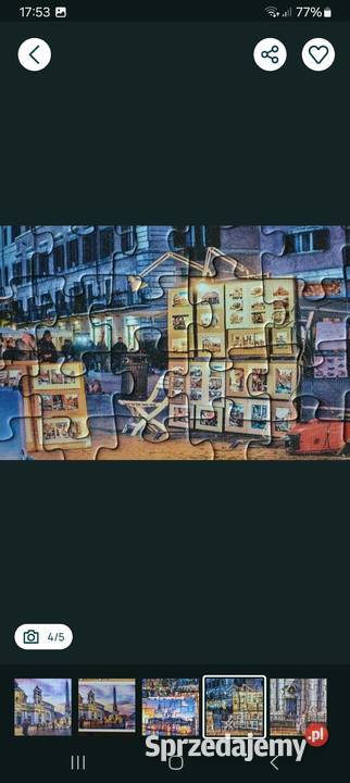 Trefl puzzle panormiczne Piazza Navona Rzym 500 Siemianowice Śląskie