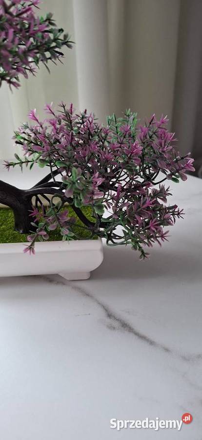 Sztuczne drzewko Bonsai z doniczką miniaturka Małkinia Górna