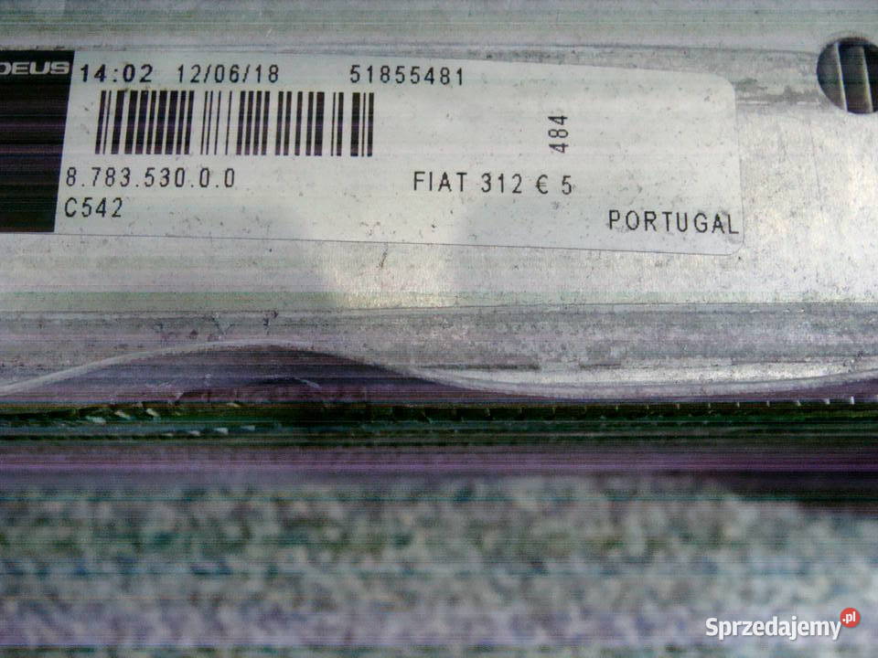 CHŁODNICA INTERCOOLER FIAT 500 09 TURBO 13 JTDM