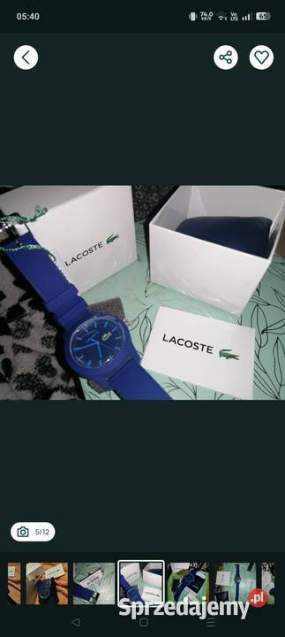 LACOSTE Zegarek NOWY z metką z folią tarcza i Leszno