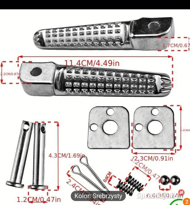 Podnóżki do motocykla albo skutera Podnóżki i stopki Kielce