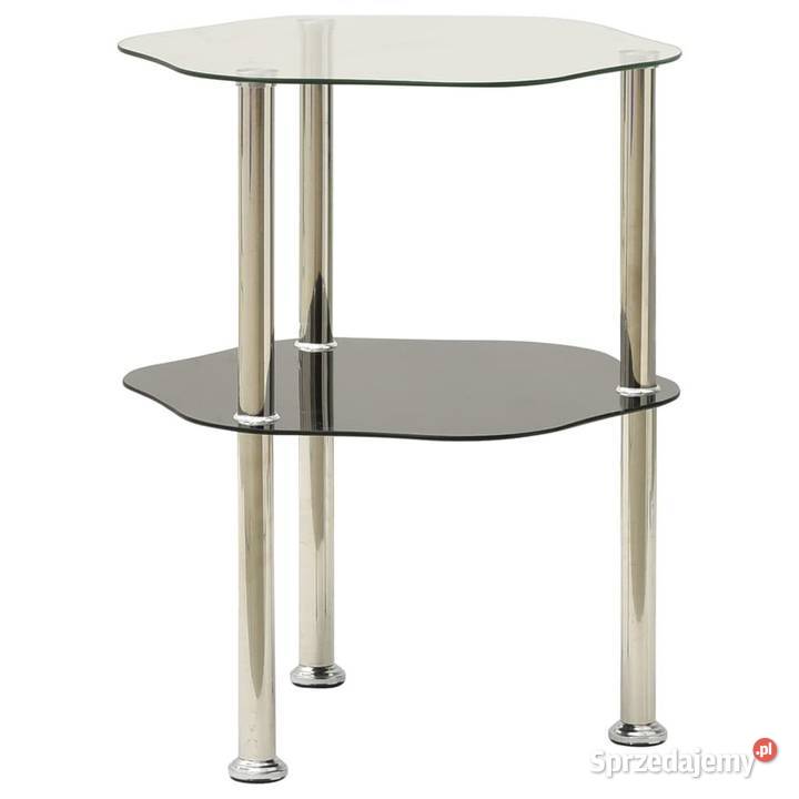 vidaXL 2poziomowy stolik 38x38x50 przezroczyste Warszawa
