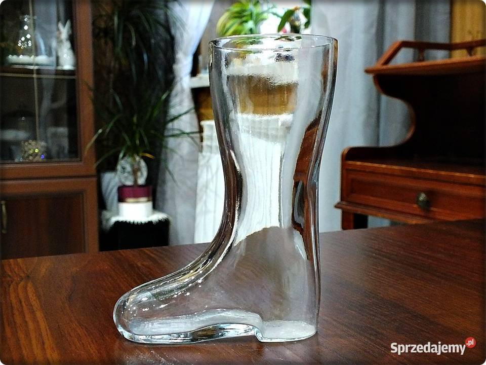 Kufel do Piwa Szklany Bucik 04l z tal 70tych