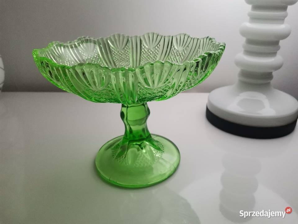 Stara zielona patera owocarka kat 320 HSG Katowice