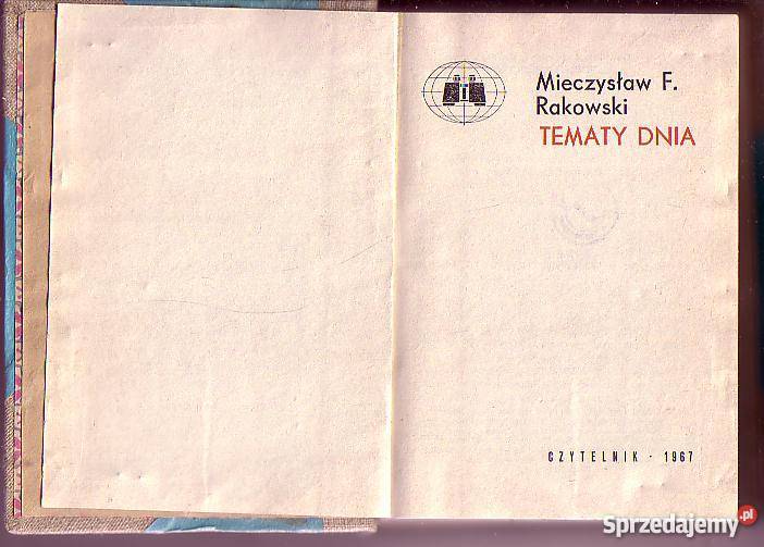6393 TEMATY DNIA MIECZYSŁAW F RAKOWSKI małopolskie Czyrna