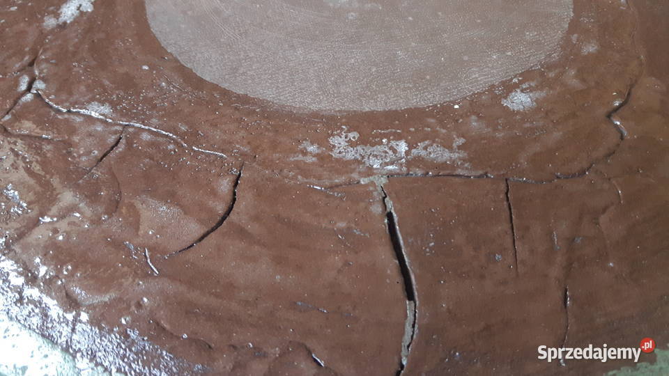 Talerz ceramiczny ręcznie wykonany Rękodzieło mazowieckie