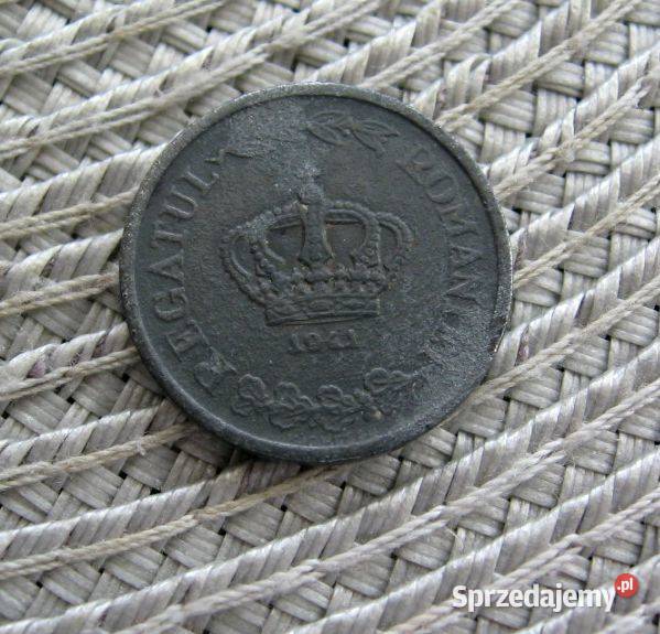 Rumunia 2 Lei 1941r Cynk wielkopolskie Kalisz