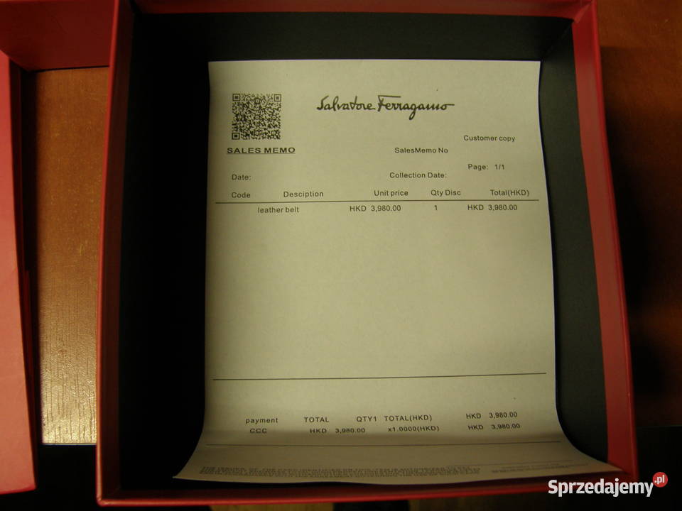 Salvatore Ferragamo pasek męski skurzany Paski Biała Podlaska sprzedam