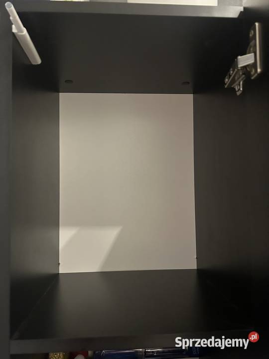 Szafka czarna z drzwiami w efekcie lustra stan 30cm Dom i Ogród Gliwice