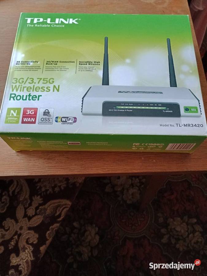 TPLink MR3420 NOWY Internet i komunikacja Jarocin