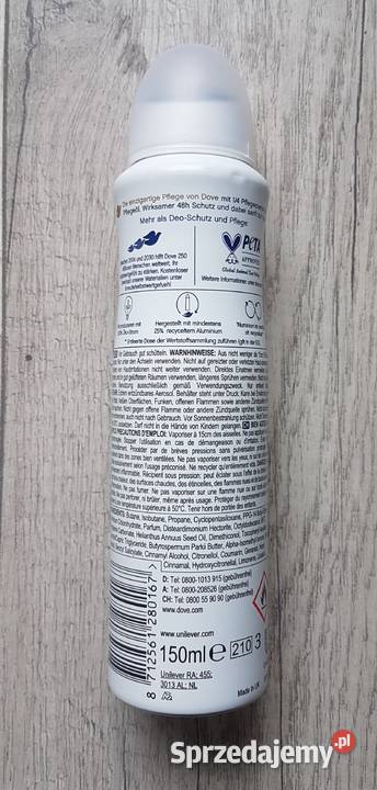 Dove Invisible Dry dezodorant w sprayu kremowy Chrzanów sprzedam