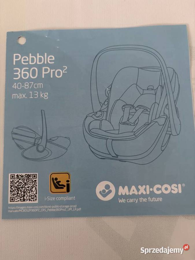 Sprzedam fotelik MaxiCosi Pebble 360 Pro2 ISOFIX małopolskie Bolesław
